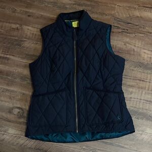 Joules Quilted Vest in Deep Blue